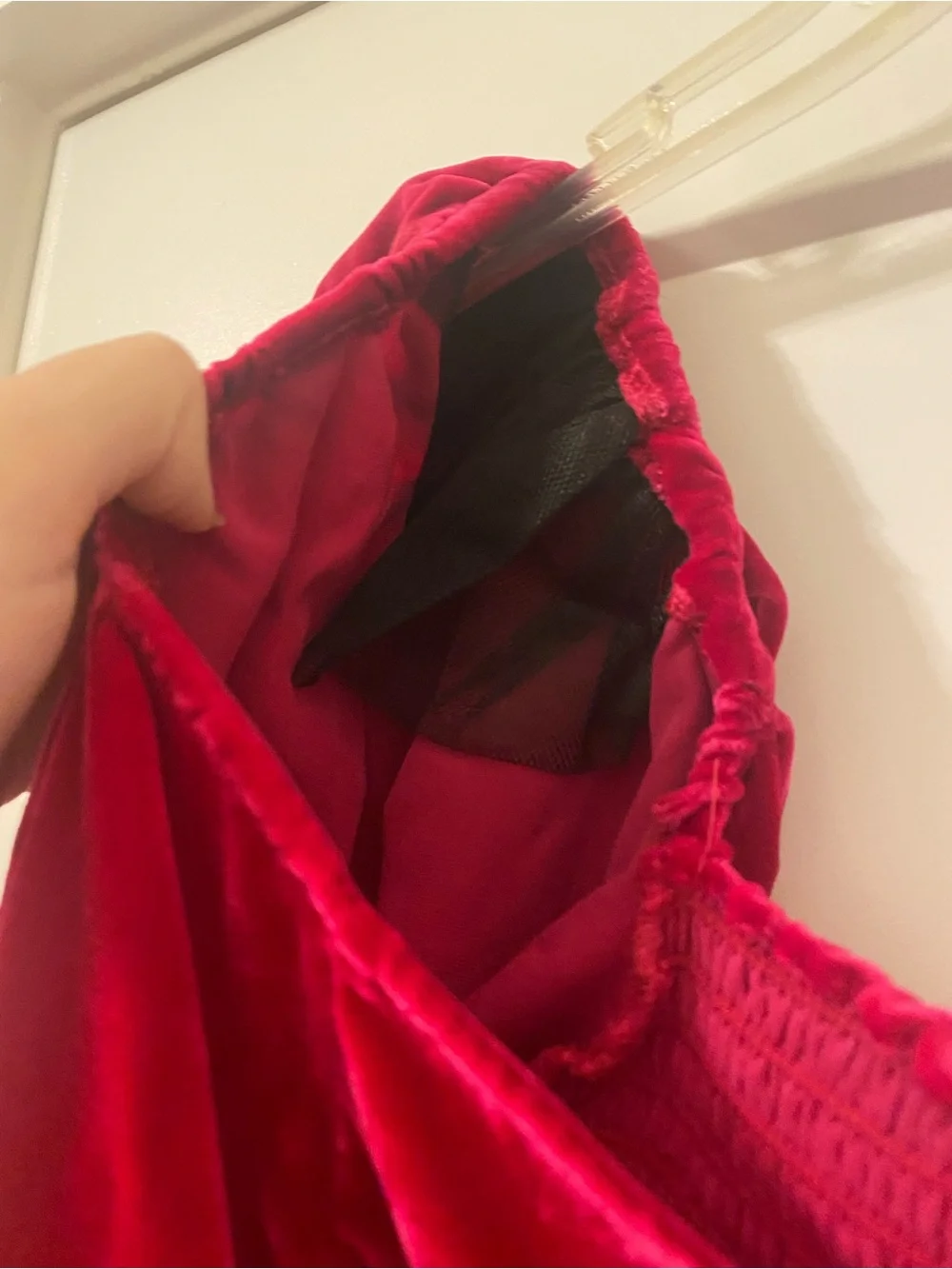 Reformation Luca Puff Sleeve Velvet Smock back blouse size 8
